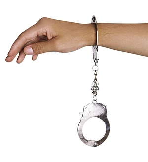 Наручники металеві Adrien Lastic Handcuffs Metallic (поліцейські)