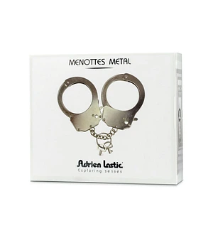 Наручники металеві Adrien Lastic Handcuffs Metallic (поліцейські)