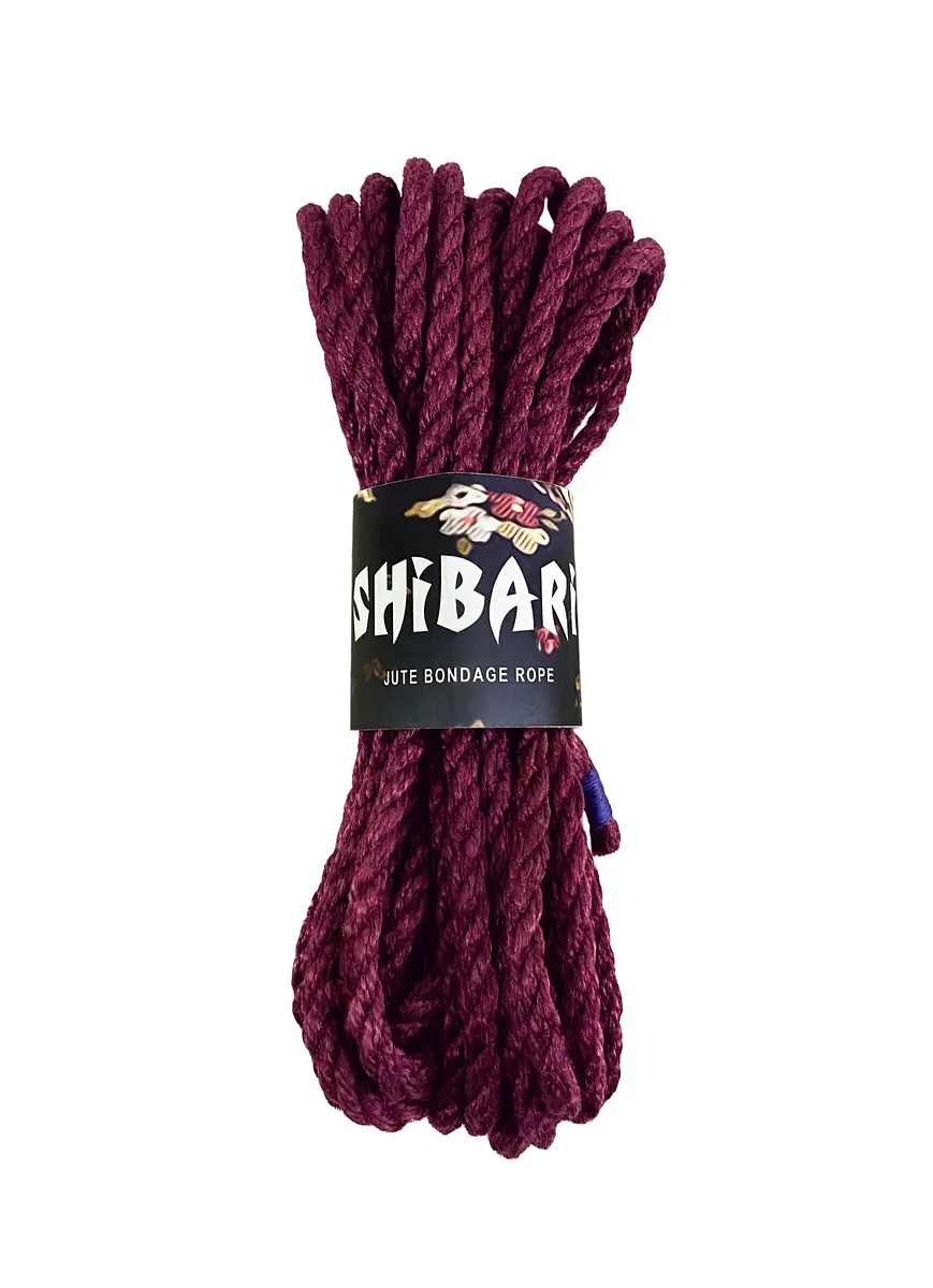 Джутова мотузка для шібарі Feral Feelings Shibari Rope, 8 м червона
