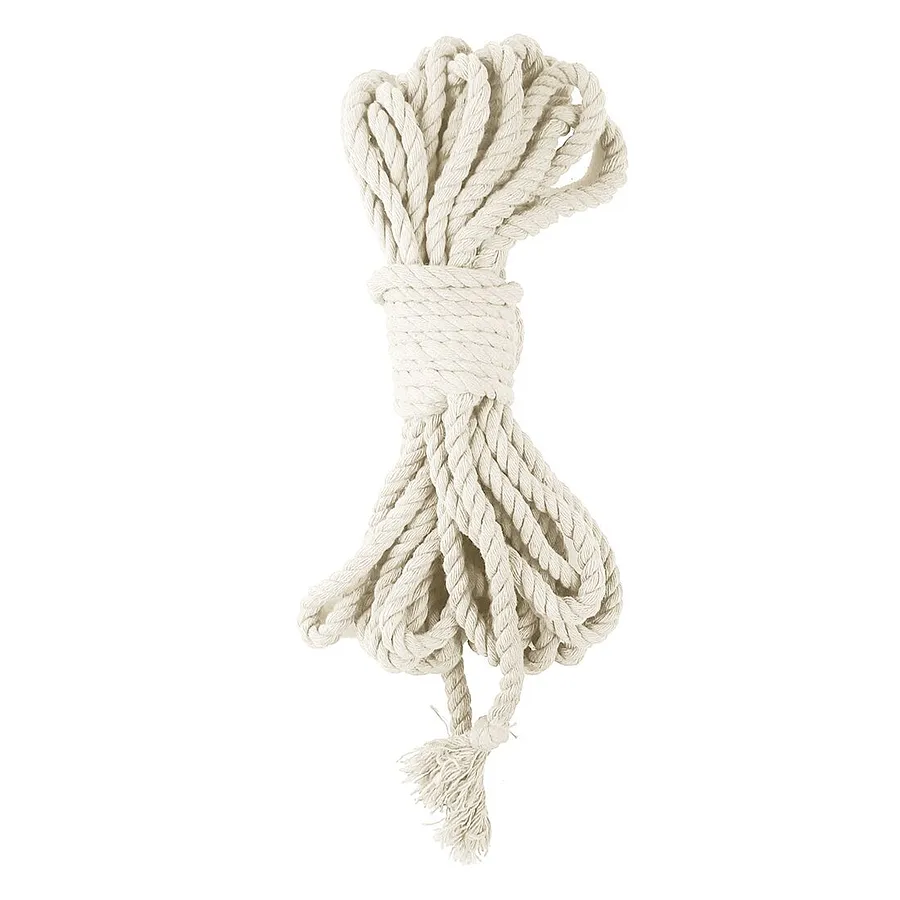 Бавовняна мотузка BDSM 8 метрів, 6 мм, червоний колір