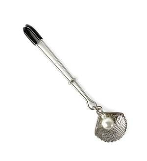 Затискач для клітора Art of Sex - Clit Clamp Silver Pearl