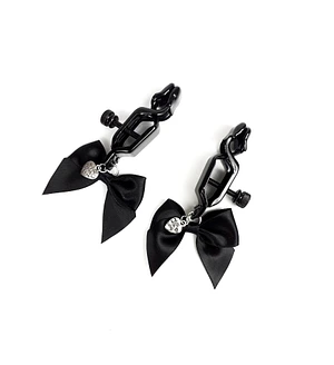 Затискач для сосків Art of Sex - Nipple clamps Black Bow