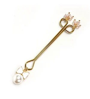 Затискач для клітора Art of Sex - Clit Clamp Bow Pearl