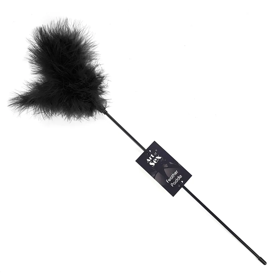 Лоскітка з пером індика Art of Sex – Feather Paddle, синя