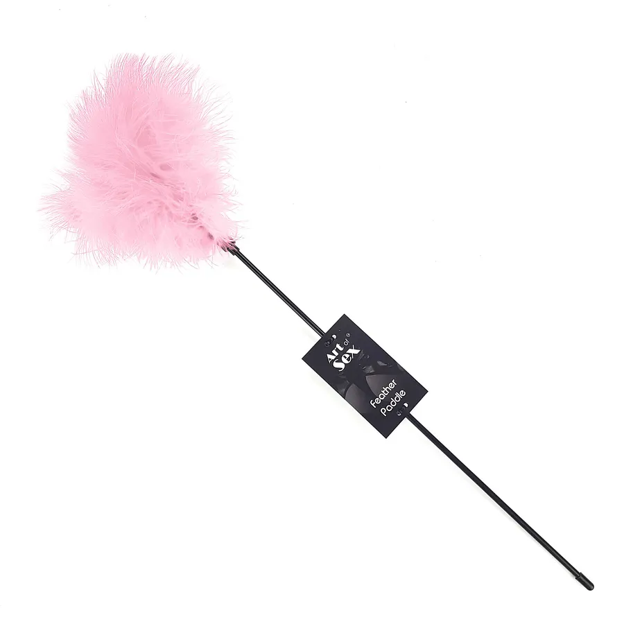 Лоскітка з пером індика Art of Sex – Feather Paddle, синя