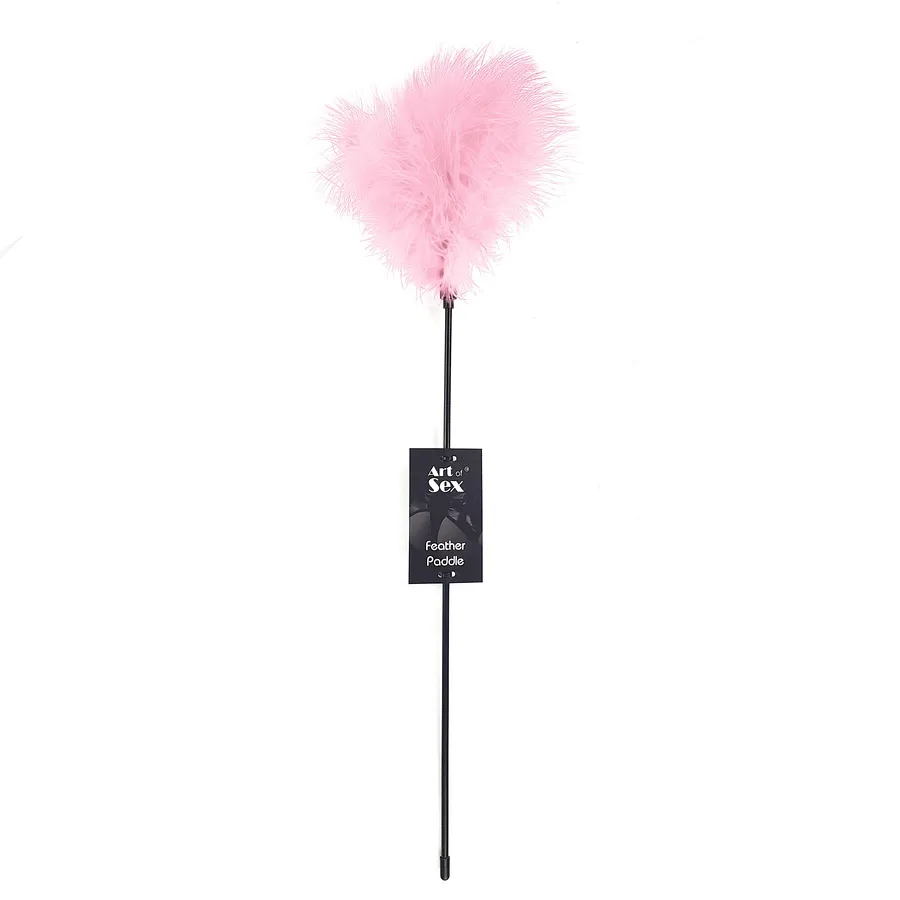 Лоскітка з пером індика Art of Sex – Feather Paddle, синя