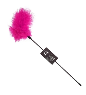 Лоскітка з пером індика Art of Sex – Feather Paddle, темно-рожева