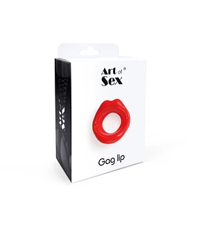 Кляп-розширювач у формі губ Art of Sex – Gag lip, червоний