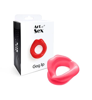 Кляп-розширювач у формі губ Art of Sex – Gag lip, червоний