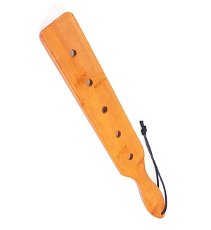 Падл Fetish Tentation — Paddle 5 Holes Bamboo, упакований у ПЕ пакет