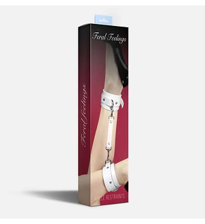 Поножі Feral Feelings – Ankle Restraints Red, натуральна шкіра