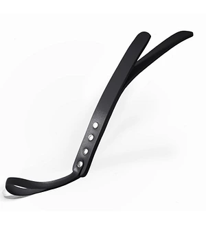 Падл двошаровий Feral Feelings Leather Mini Paddle Black, натуральна шкіра