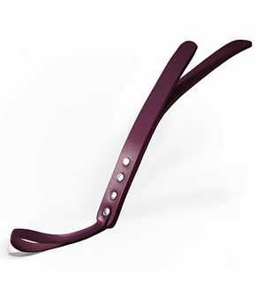 Паддл двошаровий Feral Feelings Leather Mini Paddle Burgundy, натуральна шкіра