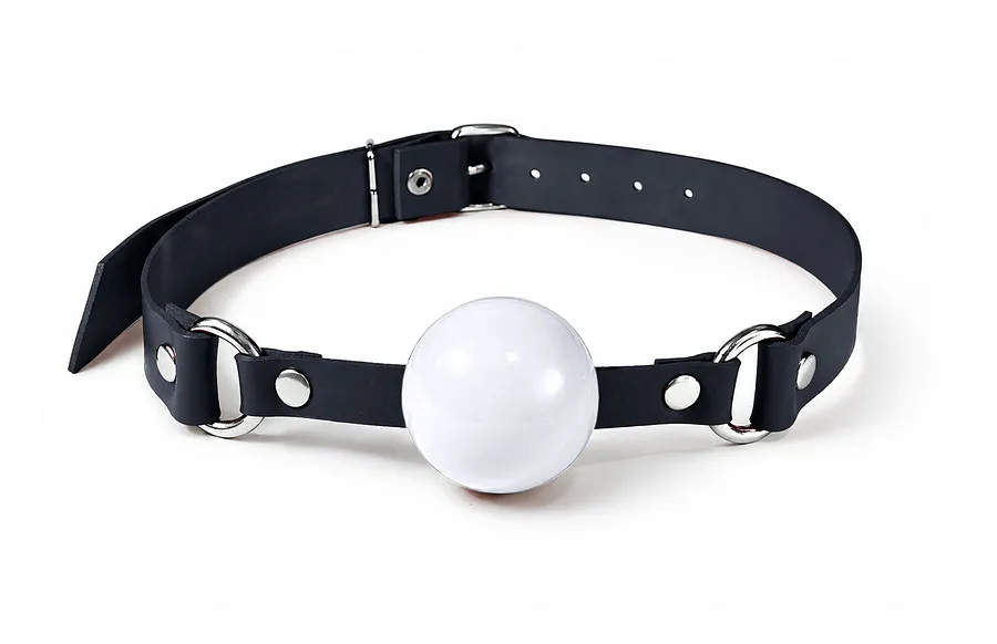 Кляп силіконовий Feral Feelings Silicon Ball Gag Black/Black, чорний ремінець, чорна кулька