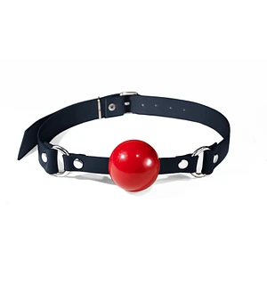 Кляп силіконовий Feral Feelings Silicon Ball Gag Black/Black, чорний ремінець, чорна кулька