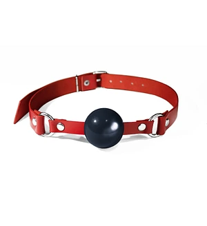 Кляп силіконовий Feral Feelings Silicon Ball Gag Black/Black, чорний ремінець, чорна кулька