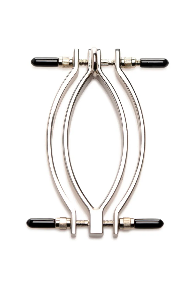 Затискач для статевих губ Master Series: Pussy Tugger Adjustable Vagina Clamp with Chain