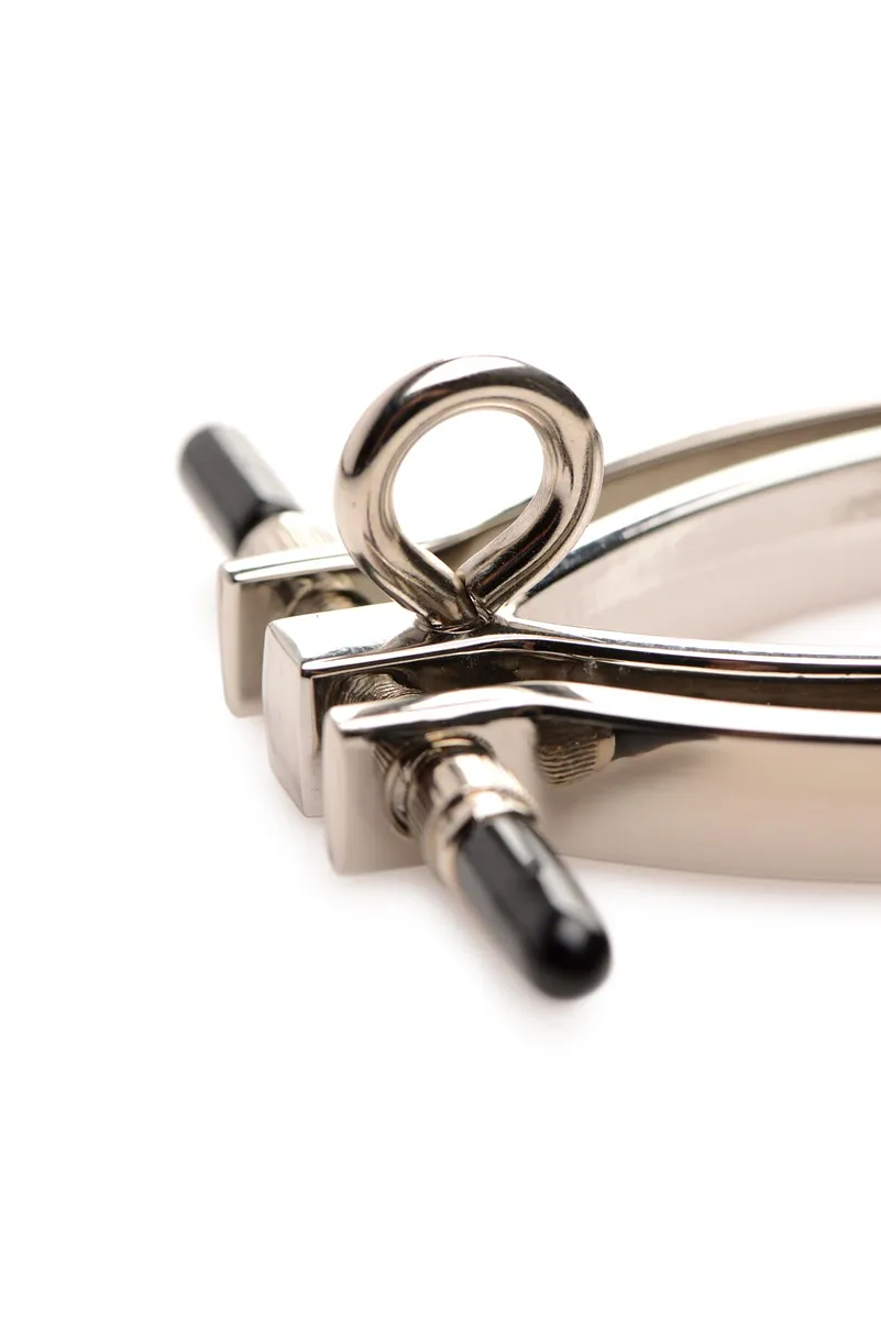 Затискач для статевих губ Master Series: Pussy Tugger Adjustable Vagina Clamp with Chain