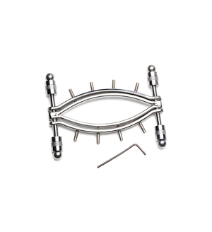 Затискач для вагіни Master Series: Spread 'Em Poker Vagina Clamp with Adjustable Pressure Screws, ши