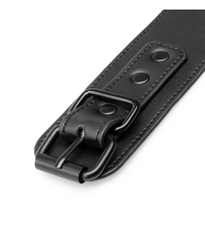 Наручники Bedroom Fantasies: Faux Leather Handcuffs One Size, чорні