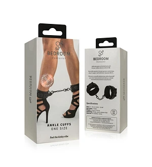 Поножі Bedroom Fantasies: Faux Leather Ankle Cuffs, чорні