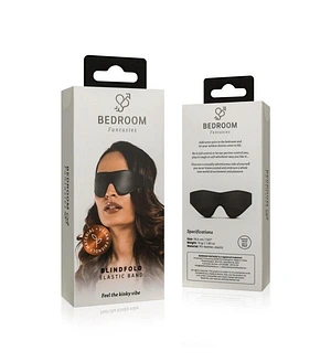 Маска Bedroom Fantasies: Faux Leather Blindfold, чорна