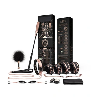 Шикарний набір для BDSM Rosy Gold – Nouveau BDSM set, 9 аксесуарів