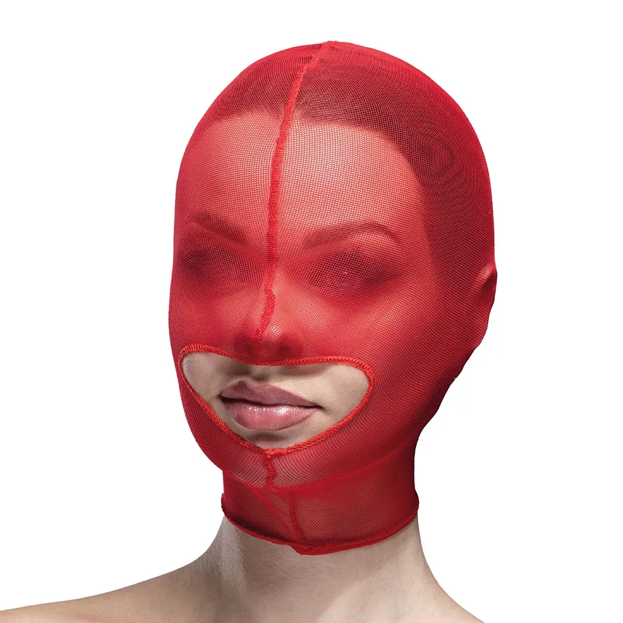 Маска сітка із відкритим ротом Feral Feelings - Hood Mask Black