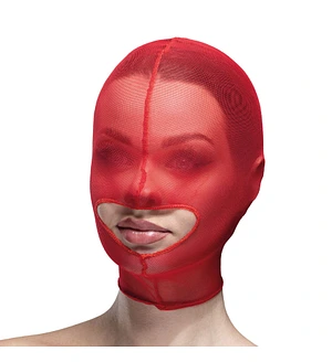 Маска сітка із відкритим ротом Feral Feelings - Hood Mask Black