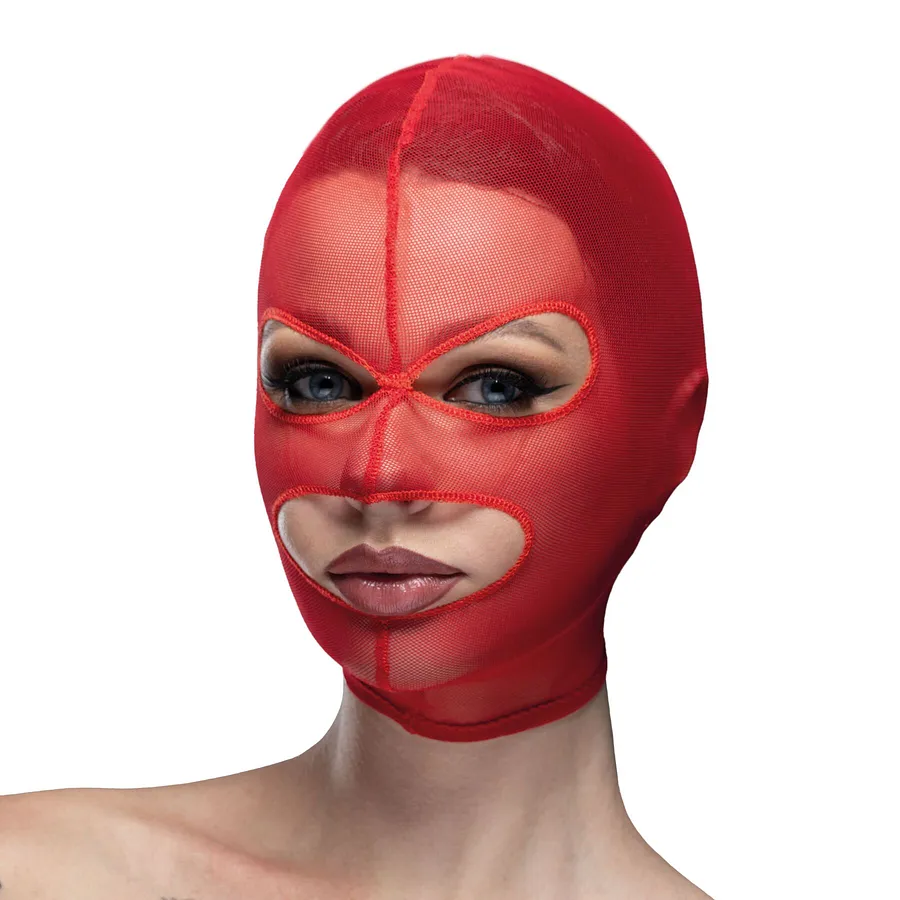 Маска сітка з відкритим ротом та очима Feral Feelings - Mask Black
