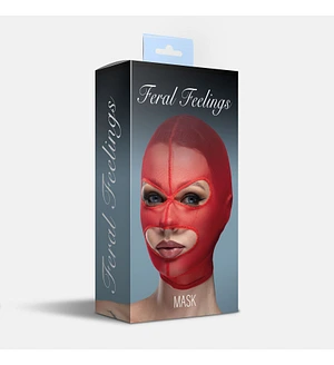 Маска сітка з відкритим ротом та очима Feral Feelings - Mask Black