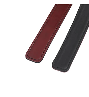 Фіксатори для стегон Liebe Seele Wine Red Thigh Cuffs S Size, натуральна  шкіра