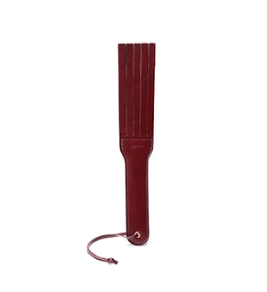 Двосторонній паддл Liebe Seele Wine Red Spanking Paddle, натуральна шкіра