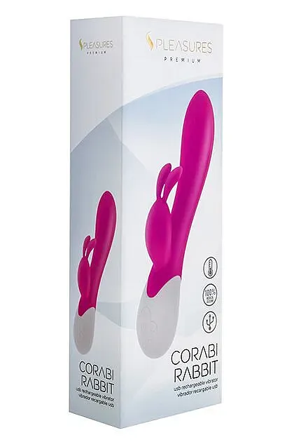 Вібратор-кролик S Pleasures Premium Corabi Rabbit