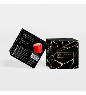 Скотч для бондажу Liebe Seele Bondage Tape Black 25 м, не липне до шкіри та волосся, без слідів