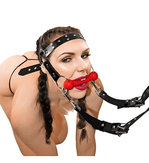 БДСМ кляп-упряжка Art of Sex - BDSM Gag Harness Pony