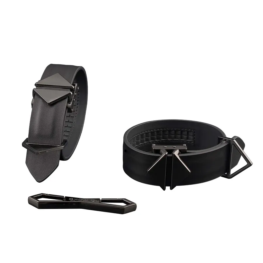 Фіксатори для рук та ніг LOCKINK Wristcuffs/Anklecuffs, коричневі, натуральна шкіра