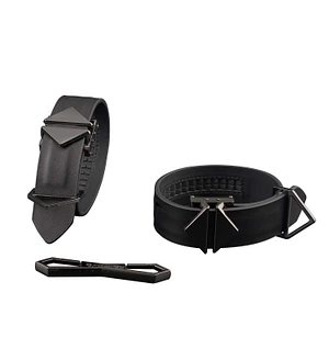 Фіксатори для рук та ніг LOCKINK Wristcuffs/Anklecuffs, коричневі, натуральна шкіра