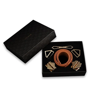 Фіксатори для рук та ніг LOCKINK Wristcuffs/Anklecuffs, коричневі, натуральна шкіра