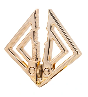 Затискачі для сосків з легкою підвіскою LOCKINK Adjustable Nipple Clamps with Light Pendant, золотисті
