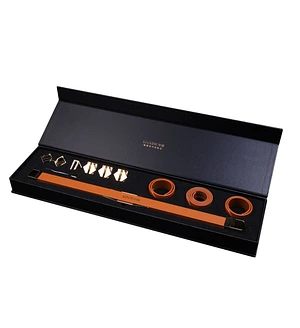 Фіксатор-розпірка LOCKINK Adjustable Spreader Bar Set, коричневий, шкіряний, ремені для шиї, рук/ніг