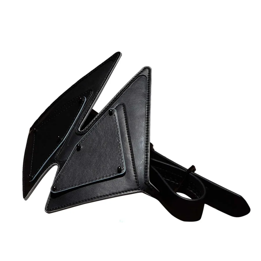 Маска на очі LOCKINK Vixen Blindfold, коричнева, натуральна шкіра, регульований обсяг