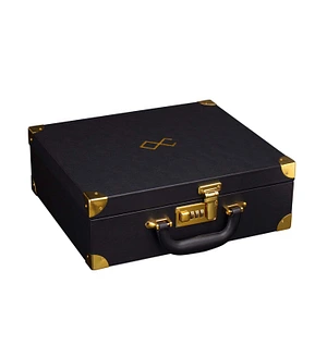 БДСМ-набір LOCKINK Moonlight Treasure Chest, чорний, натуральна шкіра