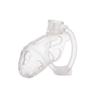 Клітка для пеніса LOCKINK SEVANDA Plastic Penis Chastity Cage, прозора, 3 кільця різних розмірів