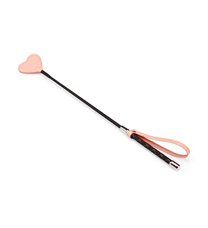 Шльопалка-сердечко Liebe Seele Dark Candy Pink Riding Crop, 55 см