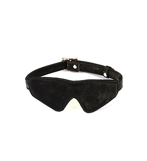 Маска на очі Liebe Seele Boudoir Amor Blindfold Black, щільне прилягання, оксамитовий фініш