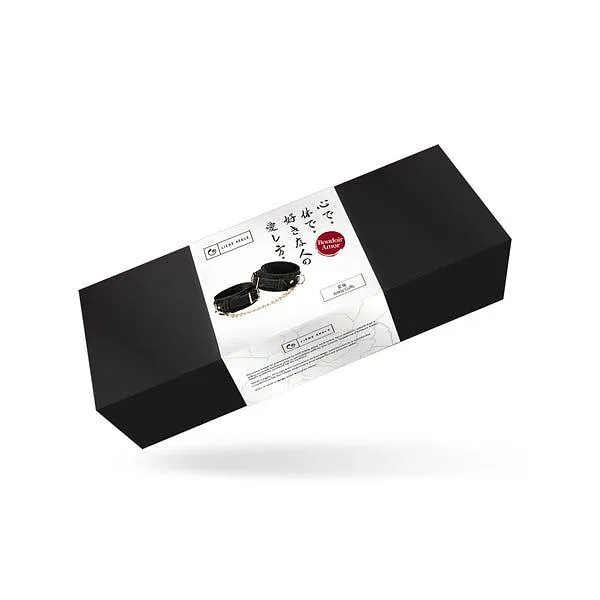Поножі Liebe Seele Boudoir Amor Ankle Cuffs Black, знімний з’єднувальний ланцюжок