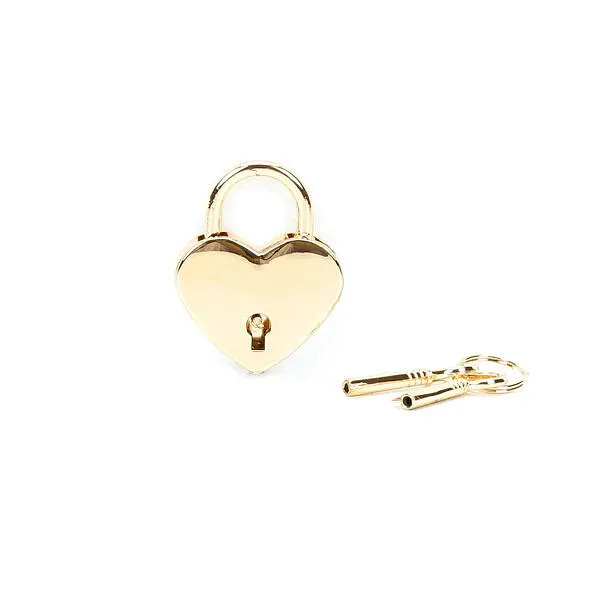 Замочок-сердечко Liebe Seele Heart Shape Padlock Gold (2 шт), універсальний