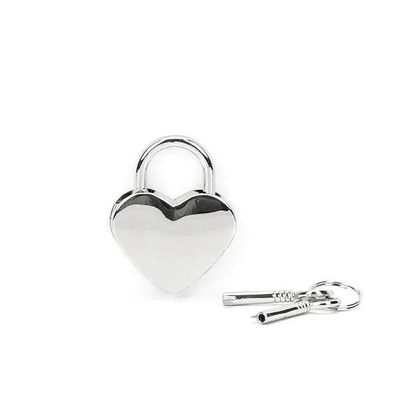 Замочок-сердечко Liebe Seele Heart Shape Padlock Gold (2 шт), універсальний