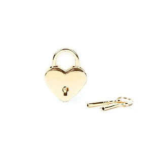 Замочок-сердечко Liebe Seele Heart Shape Padlock Gold (2 шт), універсальний